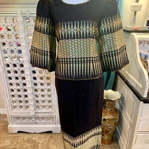 ASIAN ATTIRE~PARTY DRESS~BLACK